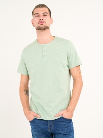 Lee Cooper - Tricou barbat cu maneca scurta de culoare uniforma