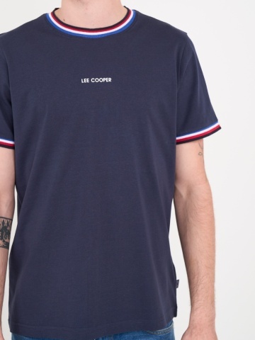 Lee Cooper - Tricou barbat cu maneca scurta si detalii logo - Img 2