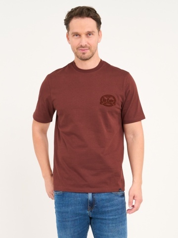 Lee Cooper - Tricou barbat de culoare uniforma cu detalii logo