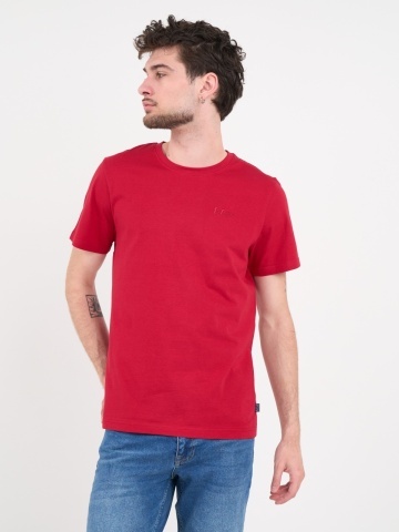Lee Cooper - Tricou barbat de culoare uniforma cu detalii logo - Img 3