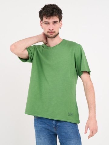 Lee Cooper - Tricou barbat de culoare uniforma cu detalii - Img 4