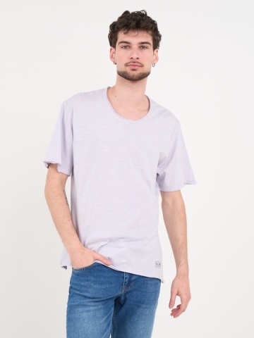 Lee Cooper - Tricou barbat de culoare uniforma cu detalii