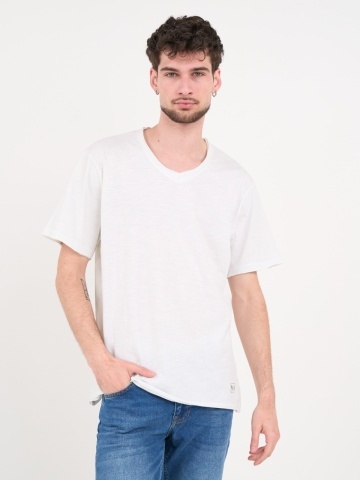 Lee Cooper - Tricou barbat de culoare uniforma cu detalii