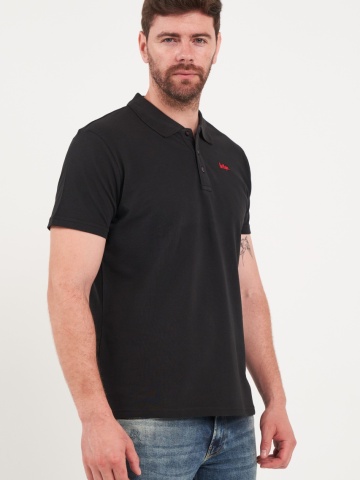 Lee Cooper - Tricou barbat polo de culoare uniforma - Img 3