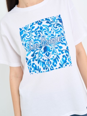 Lee Cooper - Tricou dama cu imprimeu logo - Img 2