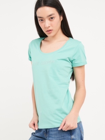 Lee Cooper - Tricou dama cu maneca scurta de culoare uniforma - Img 6