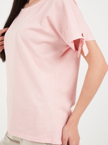 Lee Cooper - Tricou dama cu maneca scurta de culoare uniforma - Img 3
