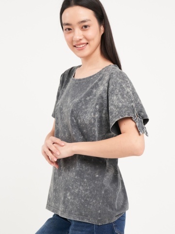 Lee Cooper - Tricou dama cu maneca scurta de culoare uniforma - Img 6