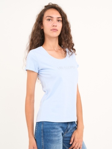 Lee Cooper - Tricou dama cu maneca scurta si detalii