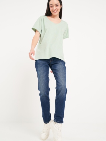 Lee Cooper - Tricou dama de culoare uniforma cu imprimeu grafic - Img 7