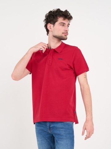 Lee Cooper - Tricou polo barbat de culoare uniforma - Img 6