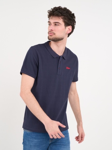 Lee Cooper - Tricou polo barbat de culoare uniforma - Img 8