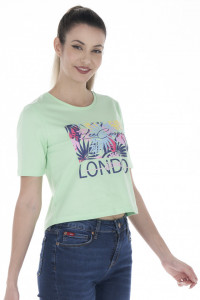 Lee Cooper - Tricou scurt dama cu imprimeu