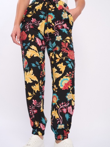 Timeout - Pantaloni dama cu model floral - Img 2