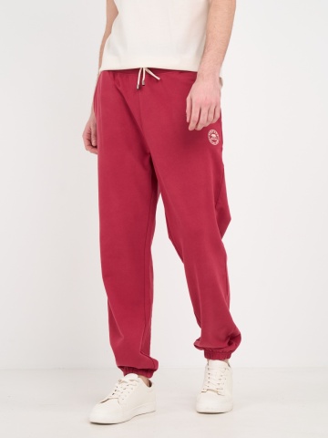 Timeout - Pantaloni lungi barbat sport de culoare uniforma cu detalii logo