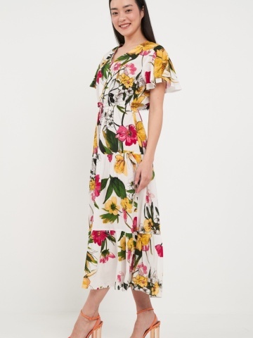 Timeout - Rochie dama cu imprimeu floral - Img 5
