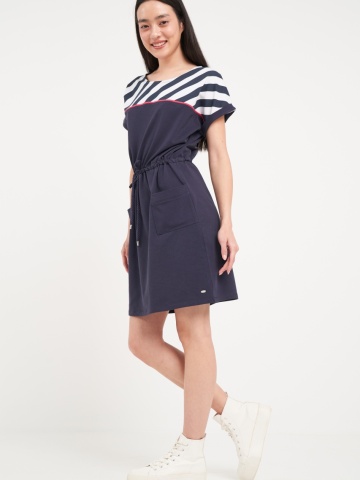 Timeout - Rochie dama de culoare uniforma cu detalii