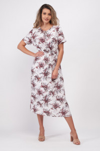 Timeout - Rochie dama de lungime medie cu model floral