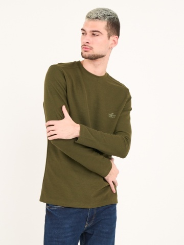 Timeout - Tricou barbat cu maneca lunga si detalii logo - Img 2
