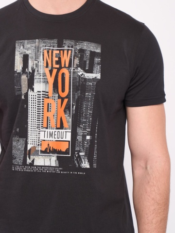 Timeout - Tricou barbat maneca scurta cu imprimeu oras - Img 2