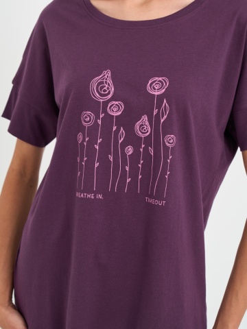 Timeout - Tricou dama cu imprimeu abstract - Img 3