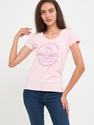 Timeout - Tricou dama cu imprimeu text grafic si logo