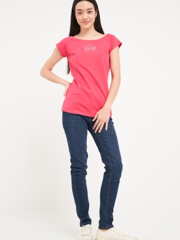 Timeout - Tricou dama cu maneca scurta de culoare uniforma - Img 8
