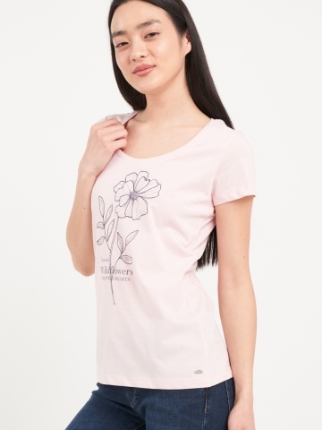 Timeout - Tricou dama cu maneca scurta si imprimeu grafic - Img 6