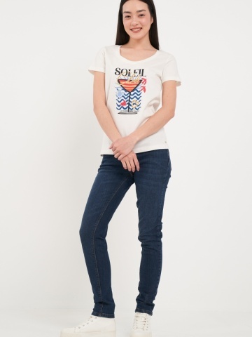 Timeout - Tricou dama cu maneca scurta si imprimeu grafic - Img 6