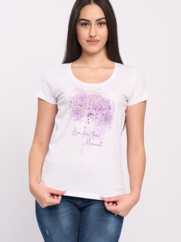 Timeout - Tricou maneca scurta de dama cu imprimeu