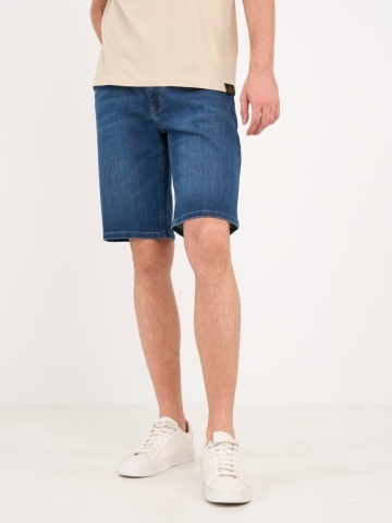 Kenvelo - Bermude barbat din denim cu aspect usor decolorat