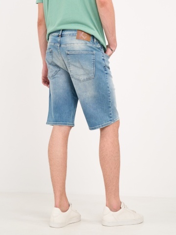 Kenvelo - Bermude barbat din denim cu rupturi si aspect decolorat - Img 2