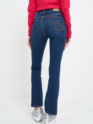 Kenvelo - Blugi dama bootcut cu aspect usor decolorat - Img 2
