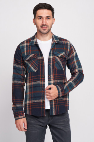 Kenvelo - Camasa barbat regular cu buzunare si model in dungi