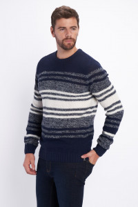 Kenvelo - Pulover barbat cu adaos de lana in doua culori