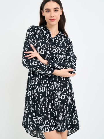Kenvelo - Rochie dama tip camasa cu model - Img 7
