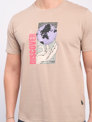 Kenvelo - Tricou barbat maneca scurta cu imprimeu - Img 2