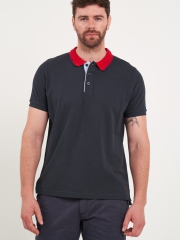 Kenvelo - Tricou barbat polo de culoare uniforma
