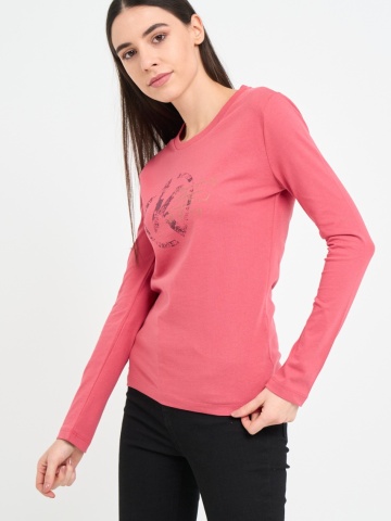 Kenvelo - Tricou dama cu maneca lunga si imprimeu logo - Img 7