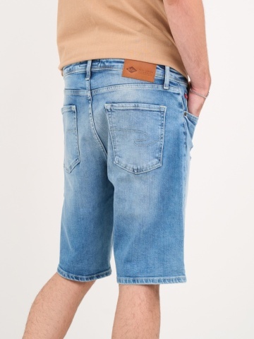 Lee Cooper - Bermude barbat din denim de culoare deschisa - Img 4