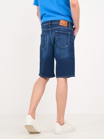 Lee Cooper - Bermude barbat din denim de culoare inchisa - Img 3
