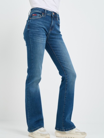 Lee Cooper - Blugi dama bootcut cu aspect decolorat - Img 7