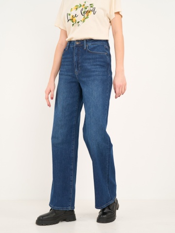 Lee Cooper - Blugi dama wide cu aspect usor decolorat - Img 6