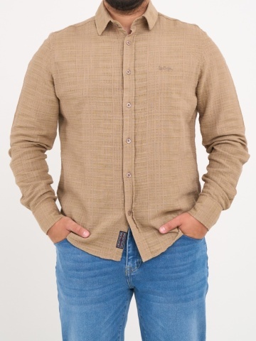 Lee Cooper - Camasa barbat cu maneca lunga de culoare uniforma
