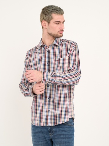 Lee Cooper - Camasa barbat cu maneca lunga si carouri
