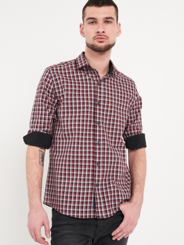 Lee Cooper - Camasa barbat regular cu model in carouri mici - Img 5
