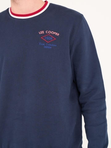 Lee Cooper - Hanorac barbat cu logo si detalii - Img 3