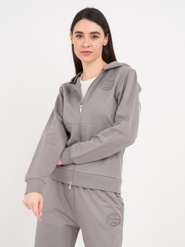 Lee Cooper - Hanorac dama cu fermoar si imprimeu logo - Img 6