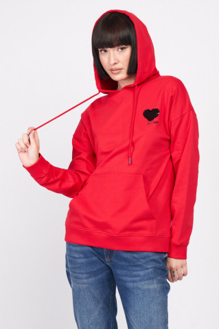 Lee Cooper - Hanorac dama cu gluga si buzunar cu logo