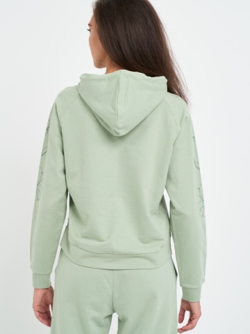 Lee Cooper - Hanorac dama cu imprimeu floral si logo - Img 6